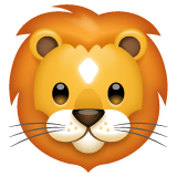 Whatsapp design of the lion emoji verson:2.23.2.72