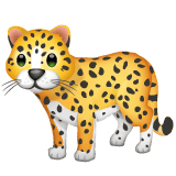 Whatsapp design of the leopard emoji verson:2.23.2.72