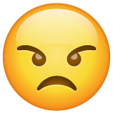 Whatsapp design of the angry face emoji verson:2.23.2.72