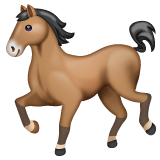 Whatsapp design of the horse emoji verson:2.23.2.72