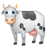 Whatsapp design of the cow emoji verson:2.23.2.72