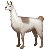 Whatsapp design of the llama emoji verson:2.23.2.72