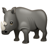 Whatsapp design of the rhinoceros emoji verson:2.23.2.72