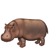 Whatsapp design of the hippopotamus emoji verson:2.23.2.72
