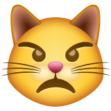 Whatsapp design of the pouting cat emoji verson:2.23.2.72