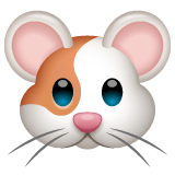 Whatsapp design of the hamster emoji verson:2.23.2.72