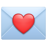 Whatsapp design of the love letter emoji verson:2.23.2.72