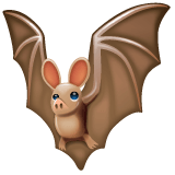 Whatsapp design of the bat emoji verson:2.23.2.72