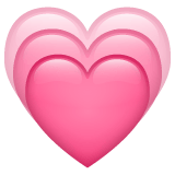 Whatsapp design of the growing heart emoji verson:2.23.2.72