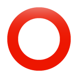 Whatsapp design of the hollow red circle emoji verson:2.23.2.72