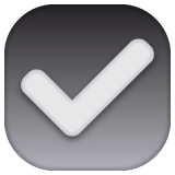 Whatsapp design of the check box with check emoji verson:2.23.2.72