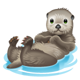 Whatsapp design of the otter emoji verson:2.23.2.72