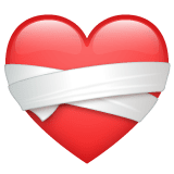 Whatsapp design of the mending heart emoji verson:2.23.2.72