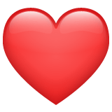 Whatsapp design of the red heart emoji verson:2.23.2.72