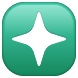 Whatsapp design of the sparkle emoji verson:2.23.2.72