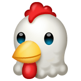 Whatsapp design of the chicken emoji verson:2.23.2.72