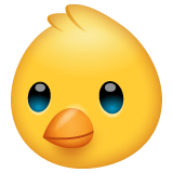 Whatsapp design of the baby chick emoji verson:2.23.2.72