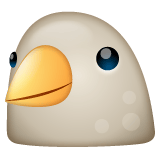 Whatsapp design of the bird emoji verson:2.23.2.72