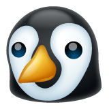 Whatsapp design of the penguin emoji verson:2.23.2.72