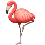 Whatsapp design of the flamingo emoji verson:2.23.2.72
