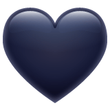 Whatsapp design of the black heart emoji verson:2.23.2.72