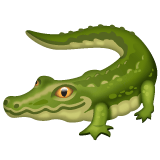Whatsapp design of the crocodile emoji verson:2.23.2.72