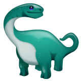 Whatsapp design of the sauropod emoji verson:2.23.2.72