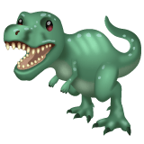 Whatsapp design of the T-Rex emoji verson:2.23.2.72