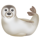 Whatsapp design of the seal emoji verson:2.23.2.72