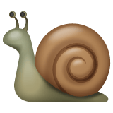 Whatsapp design of the snail emoji verson:2.23.2.72