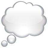 Whatsapp design of the thought balloon emoji verson:2.23.2.72