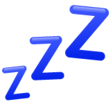 Whatsapp design of the ZZZ emoji verson:2.23.2.72