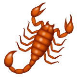 Whatsapp design of the scorpion emoji verson:2.23.2.72