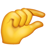 Whatsapp design of the pinching hand emoji verson:2.23.2.72