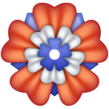 Whatsapp design of the rosette emoji verson:2.23.2.72