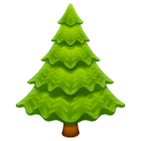 Whatsapp design of the evergreen tree emoji verson:2.23.2.72