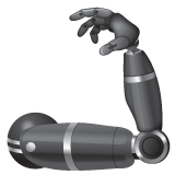 Whatsapp design of the mechanical arm emoji verson:2.23.2.72