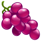 Whatsapp design of the grapes emoji verson:2.23.2.72