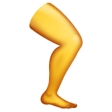 Whatsapp design of the leg emoji verson:2.23.2.72