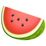 Whatsapp design of the watermelon emoji verson:2.23.2.72