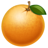 Whatsapp design of the tangerine emoji verson:2.23.2.72