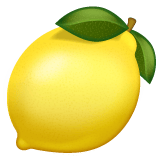 Whatsapp design of the lemon emoji verson:2.23.2.72
