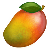 Whatsapp design of the mango emoji verson:2.23.2.72