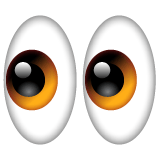 Whatsapp design of the eyes emoji verson:2.23.2.72