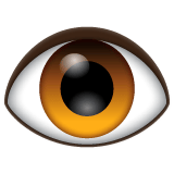 Whatsapp design of the eye emoji verson:2.23.2.72