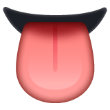 Whatsapp design of the tongue emoji verson:2.23.2.72