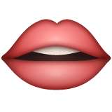 Whatsapp design of the mouth emoji verson:2.23.2.72