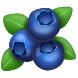 Whatsapp design of the blueberries emoji verson:2.23.2.72
