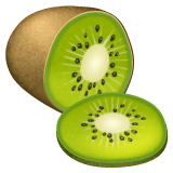 Whatsapp design of the kiwi fruit emoji verson:2.23.2.72