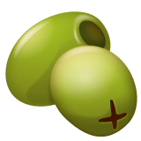 Whatsapp design of the olive emoji verson:2.23.2.72